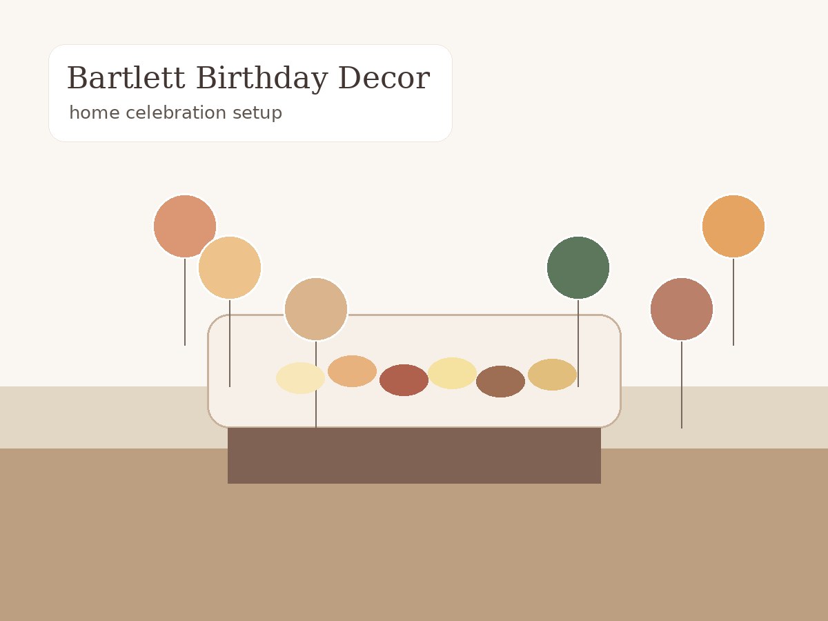 Bartlett party decor and celebration setup styling