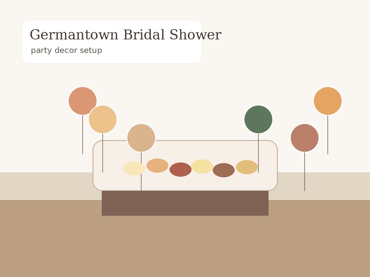 Germantown party decor and celebration setup styling