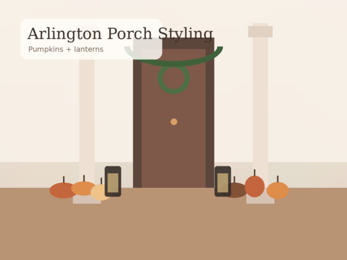 What are good fall porch decorating ideas for Southern homes?